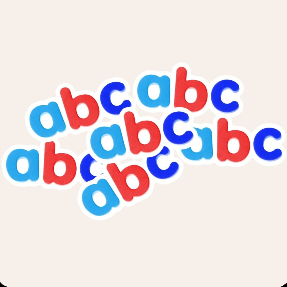 a b c fridge magnets