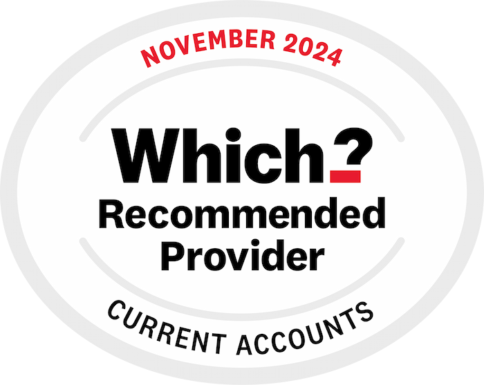 Which? Recommended Provider logo for Current Accounts November 2024